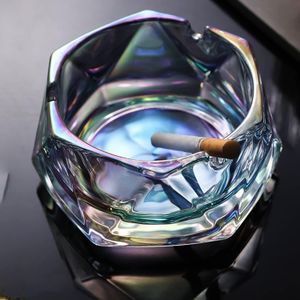 Luxury Ashtray - High-end luxury ashtray made of dense violet glass, medium size to fit any table. High resistance to thermal shock and corrosion, ensuring extended life. Ideal for homes, commercial o