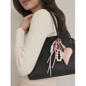 fluffy women accessories ميدالية شنطة قلب بينك - متعدد الألوان