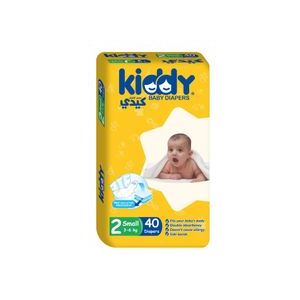 Kiddy Small Baby Diapers Size 2 - 40 Pcs - N/A