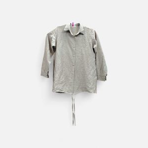 Women's cotton oversized button-up blouse for summer fit to 85 k.g