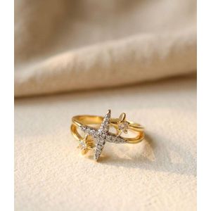 Women Gold Plated Stainless Steel Ring – Long Lasting Color – Rust Resistant – Elegant Luxury Design – Perfect Gift for Eid & Mother’s Day