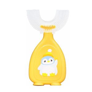  فرشاة اسنان يدوية على شكل حرف U ، راس فرشاة سيليكون ناعم، ادوات تنظيف اسنان الفم 360 درجة.( قطعه واحده اللوان متعددة ) من رنا ستور 