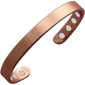 Dolight Magnetic bracelets made of pure copper for women and men  Wide adjustable solid copper bracelet