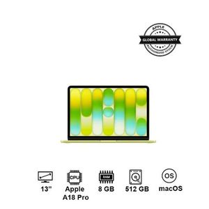 Apple  MacBook Neo -  A18 Pro 6-core   - 512GB - 8GB Ram - 13 inch -English/Arabic - Citrus