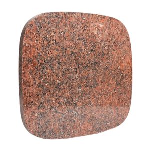 Shatoora Premium Natural Red Granite Pastry Board, 47x37 cm Durable Cutting and Serving Slab, 2 cm Thick Heavy-Duty Marble Rolling Stone with Curved Edges for Kitchen and Countertop