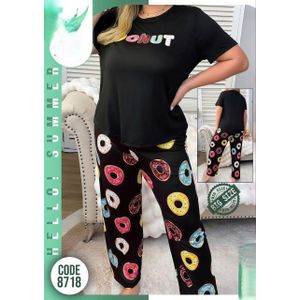 بيجامة حريمي صيفي  فري سايز تلبيس من 75 إلى 95 كجم