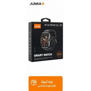 LDNIO ساعة ذكية SW04 بشاشة لمس 1.96 بوصة – مراقبة نبض القلب والأكسجين – متابعة النوم والرياضة – تدعم تطبيقات الهواتف الذكية – مقاومة للماء IP68 – متوافقة مع أندرويد وآيفون