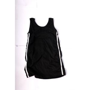 Kady basic wool no sleeves tshirt for men-black /white-xl