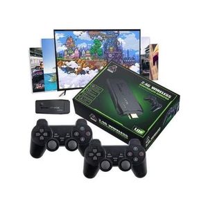 Mini Wireless 4K Game Console with 2.4GHz Frequency - 64GB Capacity, Compatible with Atari, PlayStation 1, Sega