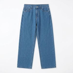 AlNasser Ladies Wide Leg Jeans Pants - Dk.Blue
