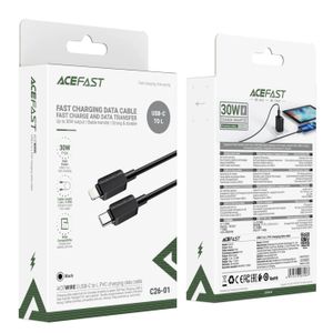 Acefast Fast Charging data cable USB-C to lightning 30W 1.2m black 