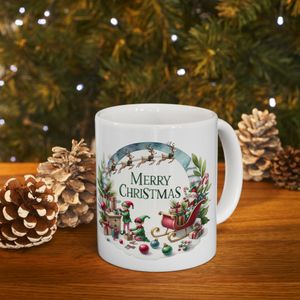 Merry Christmas Tumbler Mug مج مطبوع للكريسماس