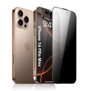 Screen Protector for iPhone 16 Pro Max 6.9-Inch, 9H Hardness Tempered Glass Film (Anti-Scratch) (No Bubbles) Anti-Spy Full Coverage Screen Protector for iPhone 16 Pro Max - Privacy