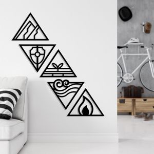 فن الجدار ذو العناصر الخمسة