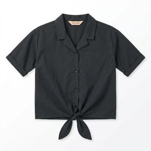 AlNasser Senior Girls Regular Shirt - Black