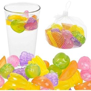 Daga مكعبات ثلج بلاستيك على شكل فواكه قابلة لإعادة الاستخدام مملوءة بالماء (ألوان متنوعة)