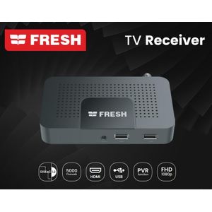 Fresh TV Receiver REC-BN01, FHD 1080P Resolution, HDMI & USB, Black 500022375
