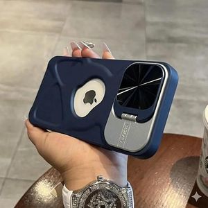 Durable, shockproof case compatible with iPhone 12/12 Pro  with camera lens mount 3D grip  Logo window  Soft silicone bumper blue