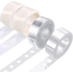 Secret Balloon Arch Kit Balloon Garland Decorating Strip Kit 2 Rolls Balloon Tape Strips with 2 Rolls Balloon Glue Point Dots Stickers