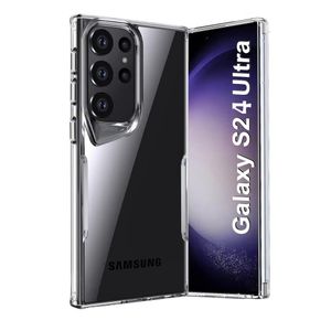 جراب Gear4 Crystal Palace متوافق مع هاتف Samsung Galaxy S24 Ultra، يوفر حماية متطورة ضد الصدمات بتقنية متطورة، مقاوم للاصفرار، جراب هاتف شفاف