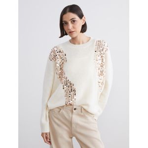 LC Waikiki Sequined Oversize Women's Knitwear Sweater
