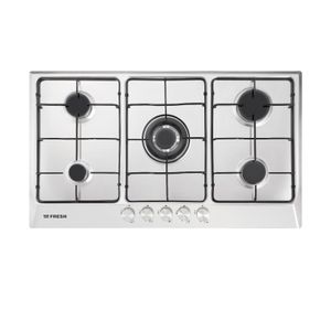 Fresh HAFR90CMSC1 Built In Gas Hob, 5 Burners, 90 cm, Stainless Steel