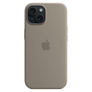 Apple iPhone 15 Silicone Case with MagSafe - Clay