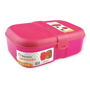 Banana Lunch Box 1.8L Healthy Plastic Pp5 - Color may vary