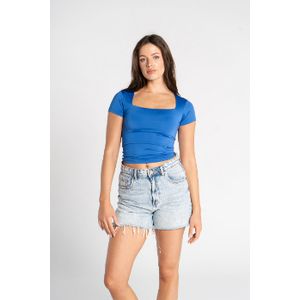 OUTDATED Square Neck Short Sleeve - Royal Blue