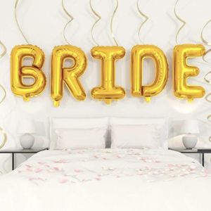 بالونات العروس - بالونات من رقائق معدنية لحفلات الزفاف وحفلات الخطوبة وحفلات توديع العزوبية