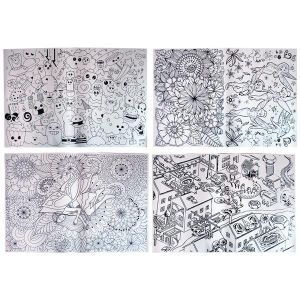 لوحه تلوين بريستول رسومات مانديلا 50 70 سم