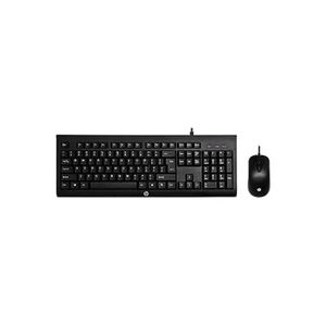 HP Plastic Gaming Keyboard and Mouse For Computer - Model Km100 Black