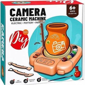 Kids’ Pottery Wheel Craft Set with Modeling & Painting Tools