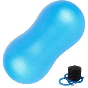 كرة تمارين من بيج تري، كرة بشكل الفول السوداني لليوجا واللياقة البدنية مع كرة بيلاتيس، سميكة مضادة للانفجار، كرة تمرين فيزيائية هوائية لتوتر العضلات وتخفيف آلام الظهر، 90 * 45 سم