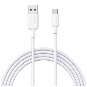 Aukey كابل CB-NACI Circlet AC USB-A إلى USB-C - ابيض 
