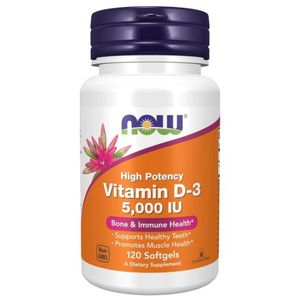 Now Vitamin D3 5,000 IU/120 Softgel