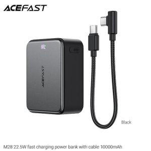 Acefast باور بانك M28-10000 بقدرة شحن سريع 22.5 واط مع كابل (CCC)