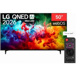 LG تلفزيون إل جي 50 بوصة QNED ذكي بدقة 4K UHD موديل 50 – معالج A7 AI Processor 4K Gen8 – نظام webOS – تقنية Dynamic QNED Color – HDR10 – AI Sound Pro