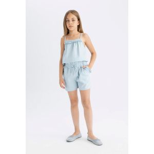 Defacto Girl Jumpsuit Sleeveless Jump Suit - Lt.Blue