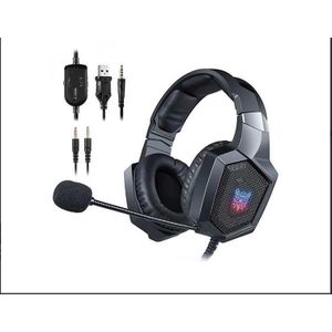 Onikuma Headphone Wired Gaming professional K8 - Black