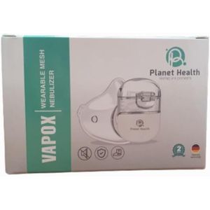 Planet Health فيبوكس نيبولايزر مع تكنولوجيا ألمانية Mesh، وزن خفيف 25 جم، محمول ويعمل بشحن USB