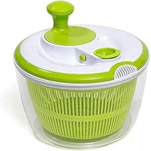 Large Salad Spinner and Keeper - 5L Lettuce Spinner Vegetable Washer Dryer with Large Salad Bowl and Plastic Colander
