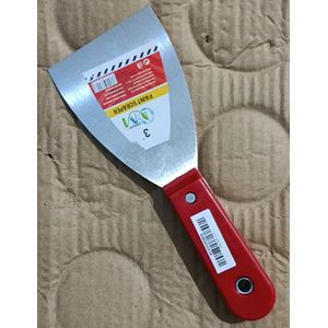DM 3-Inch Professional Paint Scraper and Putty Knife – High-Flexibility Steel Blade with Ergonomic Riveted Handle for Painting, Wall Preparation, and DIY Repairs