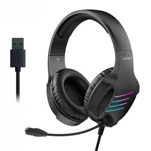 LANGSDOM G7 USB 7.1 Surround RGB Gaming Headset – Noise Canceling Mic For PC