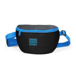 CORAL HIGH Sport Two Compartment Waist Bag - Black Dark Gray
