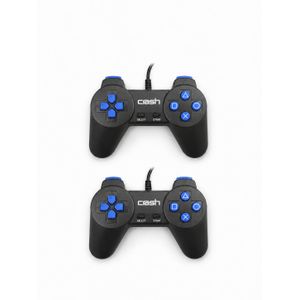 Crash X1 دراعين ألعاب سلك USB للكمبيوتر واللاب توب تصميم مريح مع أزرار سريعة الاستجابة ودعم Plug و Play متوافق مع Windows واللعب الجماعي
