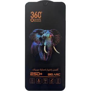 اسكرين حماية زجاجي ممتاز مقاوم للصدمات، إطار أسود نحيف، لاصق كامل، لمسة حساسة، طلاء مقاوم للزيوت، شفافية كاملة متوافقة مع Oppo A17 / Oppo A17k