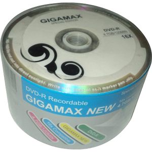 Gigamax قرص دي في دي فارغ، عدد 50 قطعة، ماركة جيجا ماكس