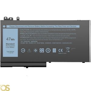 Os بطارية متوافقة مع Dell Latitude E5470 E5270 E5250 E5450 E5550 NGGX5 - ضمان لمدة 3 أشهر (11.4V / 47Wh ≈ 4120mAh)
