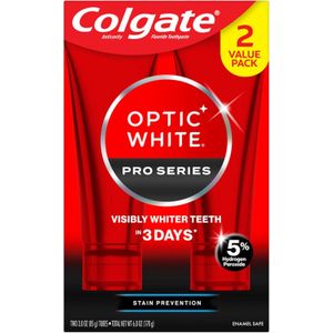 Colgate Optic White Pro Series Teeth Whitening Toothpaste, 2pk, 3oz